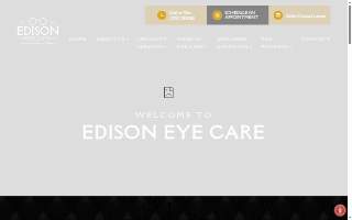 Edison Eye Care website