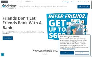 Addition Financial Credit Union - Orange City website