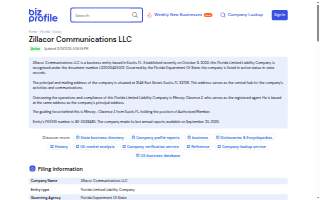 ZIllacor Communications website