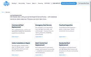 Bigfoot Roofing & Construction website