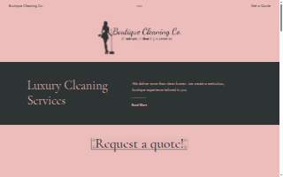 Boutique Cleaning Co. website