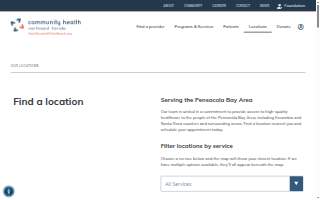 Community Health Northwest Florida Walk-In Care at N. Palafox St. website
