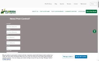 Florida Pest Control of Ferry Pass website