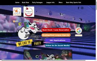 Oops Alley Family Entertainment Center website
