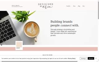 Designed By Erin – Branding, Social, Photography, Events website
