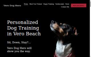 Vero Dog Hero website