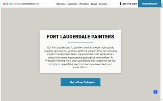 Precision Painting Plus of Fort Lauderdale website