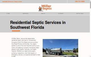 Miller Septic of Fort Myers website