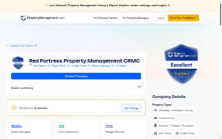 Red Fortress Property Management website