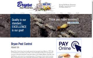 Bryan Pest Control website