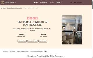 Skipper's Furniture & Mattress Co. website