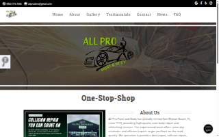 All Pro Paint and Body website