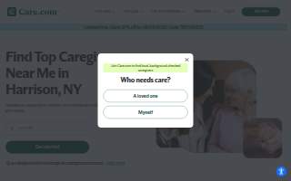 Caregiver Services website