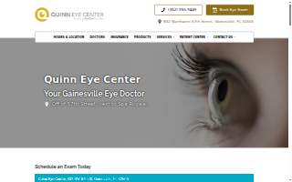 Quinn Eye Center website