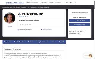 Tracey Botha MD - Mooi Medical Spa & Laser Center website