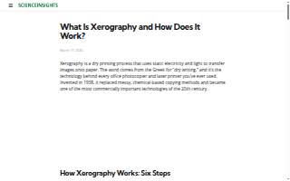 Xerographic Copy Center website