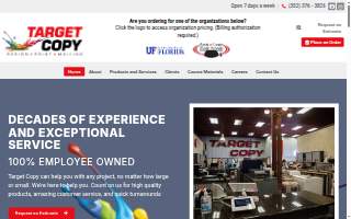 Target Copy website