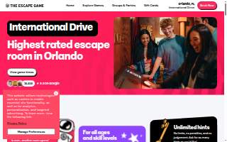 The Escape Game Orlando of Golden Gate website