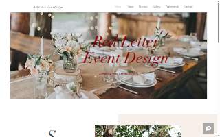 Red Letter Event Design website