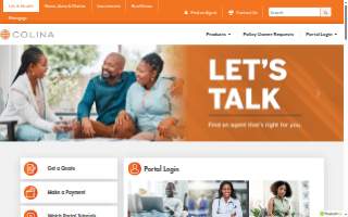 Colina's Party Rentals website