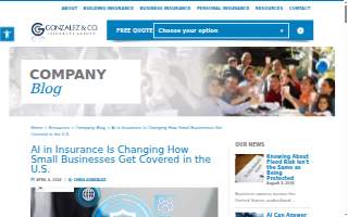Gonzalez Insurance Agency website