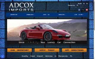 Adcox Imports website