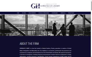 Gonzalez & Hart Law Firm website