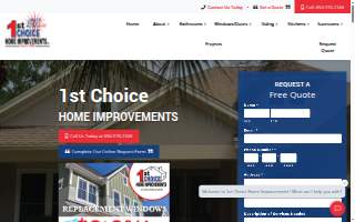 1st Choice Home Improvements website