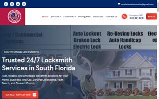 South Shore Locksmiths website