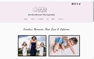 Lalali Photography website