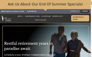 Elison Independent Living of Lake Worth website