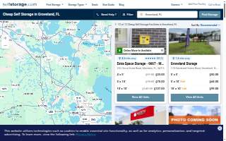 Groveland Storage website