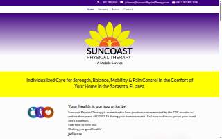 Suncoast Physical Therapy website