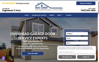 Gulf Coast Overhead Doors website
