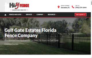 H & Y Fence website