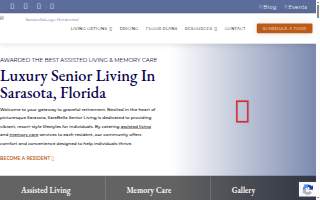 SaraBella Senior Living website