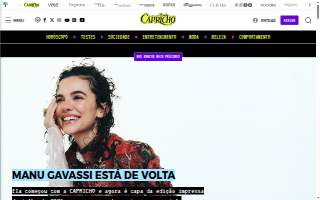 Capricho's Beauty Salon & Spa website