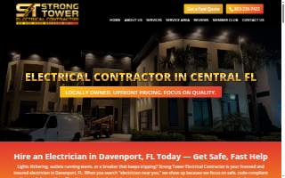 Strong Tower Electrical Contractor website
