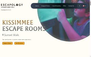 Escapology Escape Rooms Kissimmee of Haines City website