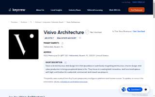 Visivo Architecture website