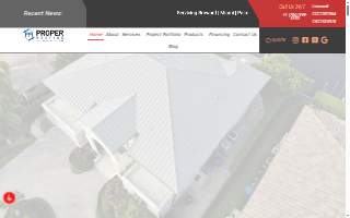 Proper Roofing Hialeah website