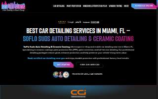 SoFlo Suds Auto Detailing & Ceramic Coating website