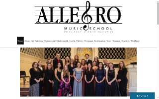 Allegro Music School website