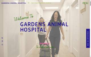 Gardens Animal Hospital website