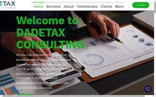 Dade Tax Consulting website