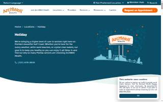 ArchWell Health of Holiday website