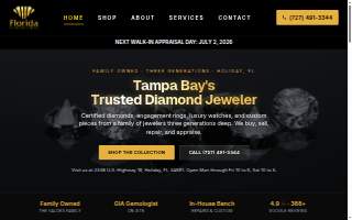 Florida Diamond Center of Holiday website