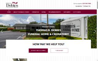 Thomas B. Dobies Funeral Home - Holiday Chapel website