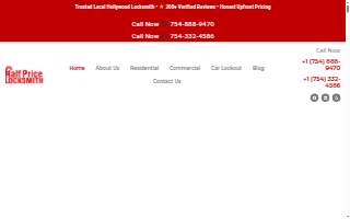 Half Price Locksmith website