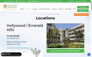 Florida Center For Allergy & Asthma Care of Hollywood website